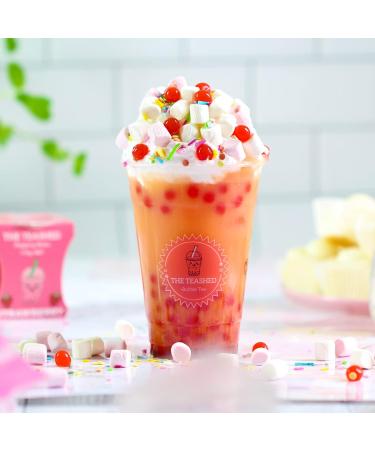 Vegan Milk Bubble Tea Kit Gift Set - 6 Servings with Mango & Melon Powders, Popping Boba, Paper Straws - By The TeaShed - Buy Online on SooperMarket.com