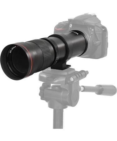 High-Power 420-1600mm f/8.3 HD Manual Telephoto Zoom Lens for Canon EOS 80D, 90D, Rebel & More SLR Cameras - Buy Online on SooperMarket.com