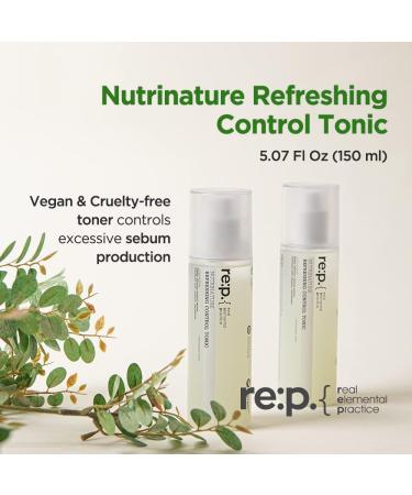 RE:P Nutrinature Refreshing Control Tonic - 100% Vegan & Cruelty-Free Korean Facial Toner for Oily & Acne-Prone Skin with Green Tea & CICA | 150ml - Buy Online on SooperMarket.com