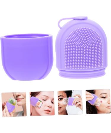 Beauty Face Ice Tray & Icing Roller - Silicone Face Massage Tool for Radiant Skin - 13x6.5x5.5CM - Violet - Buy Online on SooperMarket.com