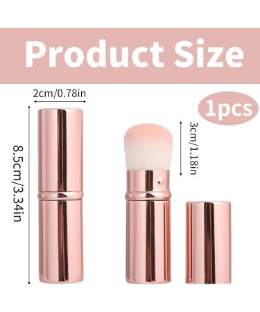 Face Make-up Brush Pink Retractable Blush Brush Retractable Blush Brush Soft bristles Loose Powder Brush Makeup Brush for Blush Powders Make up Foundation - Buy Online on SooperMarket.com