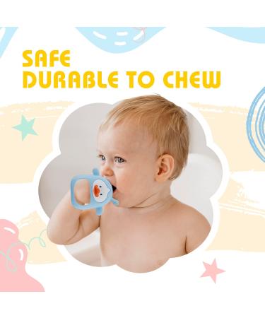 Silicone Duck Baby Teether Toy for Infants 3+ Months - BPA Free and Easy to Clean - Buy Online on SooperMarket.com