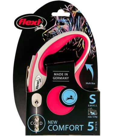 Flexi New Comfort S Dog Leash - 5m Red for Dogs up to 12kg | International Shipping Available - Buy Online on SooperMarket.com