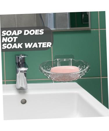 Ciieeo 4 Pcs Transparent Soap Box Soap Holder Bathroom Soap Mount Sink Shower Soap Dish Soapdish Soap Case Self-adhesive Soap Dish Soap Stand Home Supplies Plastic Household Products Tray - Buy Online on SooperMarket.com