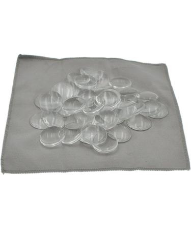 1 Transparent Glass Dome Tiles - 60 Pieces Clear Round Gems for Christmas Decor & Jewelry Making - Buy Online on SooperMarket.com