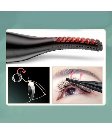 kawehiop USB Charging Compact Heated Eyelash Curler Professional ABS Type 2 1Set 1Set Type 2 - Buy Online on SooperMarket.com