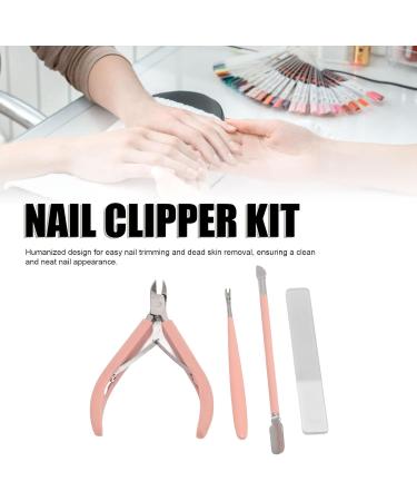 Nail Clipper Set Stainless Steel Multifunctional Portable Manicure Tool Set for Home Shop Travel (Pink) - Buy Online on SooperMarket.com