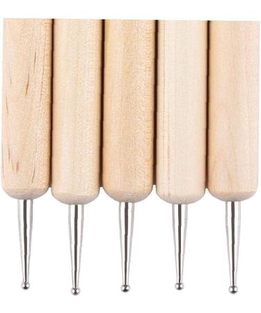TOSSPER 5pcs 2-Way Wooden Dotting Pen Set | Marbleizing Tool & Nail Art Dotting Kit for Creative Designs - International Shipping Available - Buy Online on SooperMarket.com
