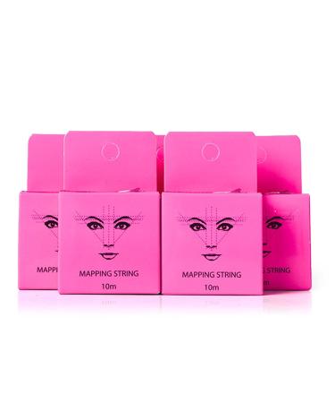 Pink 10M Microblading Mapping String | Mess-Free Eyebrow Positioning Tool | Semi-Permanent Brow Ruler for Perfect Makeup - Buy Online on SooperMarket.com