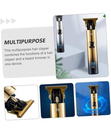 Mikinona Hair Cutting Trimmer 1 Set Hair Clipper Cordless Hair Trimmer Hair Cutting Tool Trimmer Electric Barber Hair Grooming Clipper Nose Hair Scissors Digital Display Man Titanium Alloy - Buy Online on SooperMarket.com