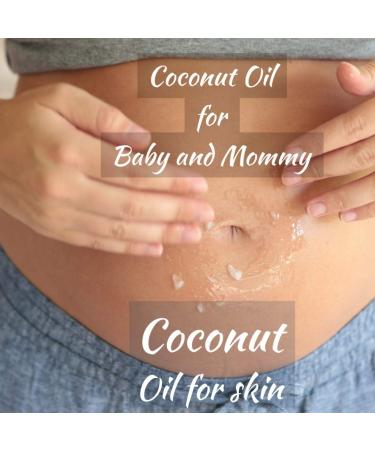 Coconut Essentials | COCONUT BABY Oil for Hair & Skin - All Natural Moisturizer - Unscented baby oil Massage Sensitive Skin Healthy Hair with Sunflower and Grapeseed oils - 4fl oz - Buy Online on SooperMarket.com