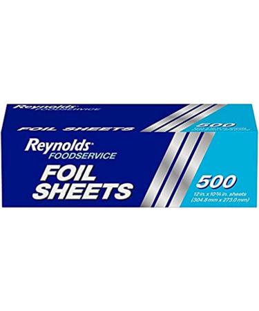 Reynolds Wrappers Pre-Cut Aluminum Foil Sheets, 12x10.75 Inches, 500 Sheets Foil Sheets - 500 Count