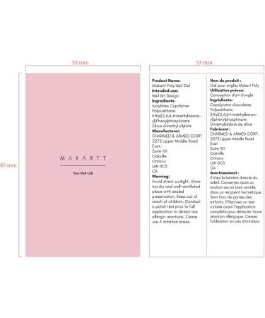 Makartt Poly Nail Gel 50ML Natural Pink Builder Gel Nail Gel Trendy Nail Art Design Nail Extension Gel Salon Nail Easy DIY at Home P-21 - Buy Online on SooperMarket.com