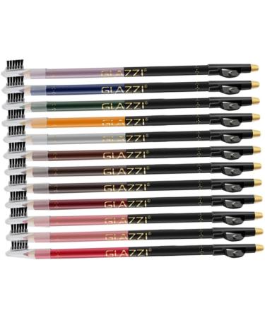Mikinona 12pcs Lip Liner Eyeliner Waterproof Eyebrow Pencil Eyebrow Liner Plastic Makeup Pen Water Proof - Buy Online on SooperMarket.com