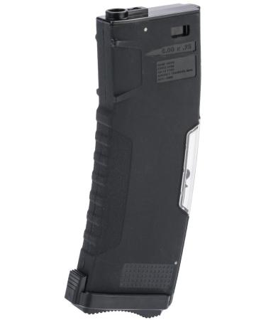 Evike Airsoft - BAMF GEN2 Polymer 190rd Mid-Cap Mag for Airsoft M4/M16 Series AEG Rifles x1 Black