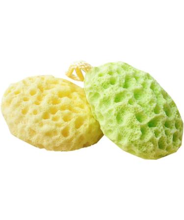 NOLITOY 9 Pcs Natural Exfoliating Bath Sponge Set | Honeycomb Shower Sponges & Face Brushes for Kids | International Shipping - Buy Online on SooperMarket.com
