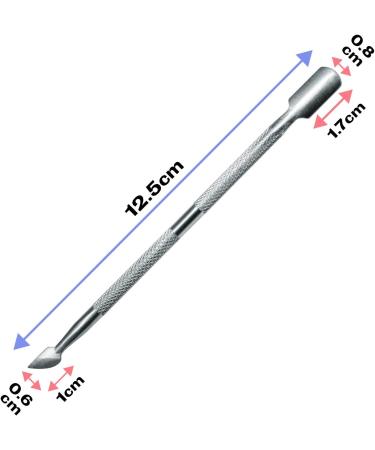 Professional Stainless Steel Cuticle Pusher & Nippers Duo - Nail Cleaner for Manicure & Pedicure - Buy Online on SooperMarket.com