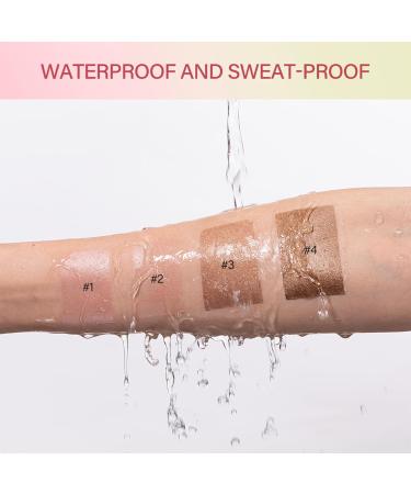 Highlighter Makeup Stick - Waterproof Glitter Cream Highlighter - Bronzer Contour Face Makeup - Long-lasting 3-in-1 Multi Uses for Face Body Eyeshadow (2#soft glow) 2#soft glow 1 g (Pack of 1) - Buy Online on SooperMarket.com
