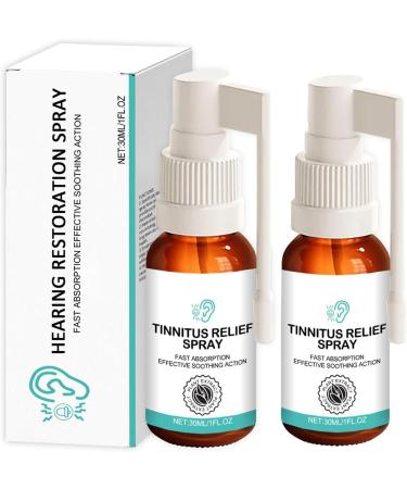 Bagalqio - Tinnitus Relief Spray - For RingingEars,Tinnitus Spray, Portable Tinnitus Relief Ear Spray,Natural Ingredients - 30ml  2 Pack