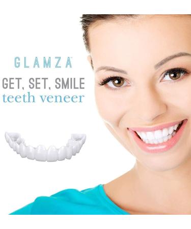 Tistics false teeth veneers temporary dentures immediate veneers at the top and below cosmetic veneers teeth temporary prostheses teeth tooth whitening for men and women 2 pairs