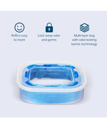 6 Pack Cat Litter Refills Bags 32.8Ft Anti Odour Litter Locker Compatibility with Thickened Plastic Leakproof Large Trash Bag Litter Locker Refill - Original Refill Cartridge is Included - Buy Online on SooperMarket.com