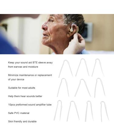 10pcs Sound Aid Tube R Type Prevent Earwax PVC Sound Amplifiers Earmold Tubing Set 3.3 * 2mm Sound Aid Tubing Replacement Ear Tubes Hearings Aid Tubes for - Buy Online on SooperMarket.com