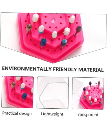 Beavorty 2PCS grinding head storage box Nail Drill Bit Container nail drill bits stand nail grinding organizer Nail Drill Bits Display stand nail bit white multicolor set plastic - Buy Online on SooperMarket.com