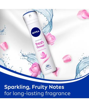 Nivea Fresh Flower Deodorant 150ml - Long-Lasting Freshness | International Shipping Available - Buy Online on SooperMarket.com