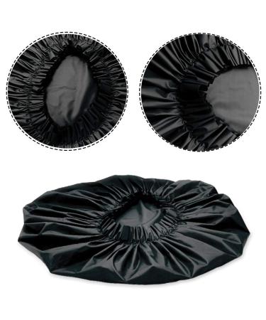 Elebox 2 Pack Waterproof Super Jumbo Shower Caps for Women with Long Hair - Black - Buy Online on SooperMarket.com