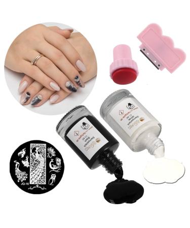 Premium Stamping Kit: 2x Stamp Varnish Scraper Stencil Perfect for DIY Crafts | International Shipping Available - Buy Online on SooperMarket.com