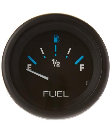 Sierra International 68390P E-F Dial Range Scratch Resistant Domed Glass Lens Eclipse Fuel Gauge, 2"