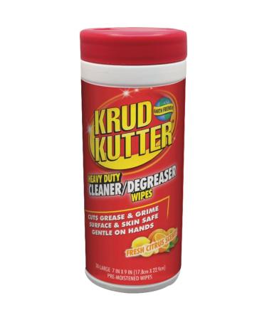 KRUD KUTTER 346527 Heavy Duty Cleaner / Degreaser Wipes (30 Sheets)
