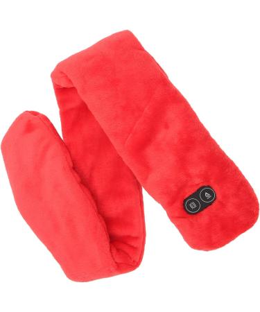Heated Scarf - Adjustable Temperature Heating Scarf for Daily Use | Red | Best for Warmth & Comfort - Buy Online on SooperMarket.com