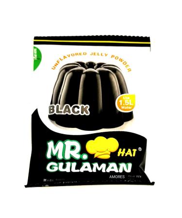 Pack of 3 Mr. Gulaman Unflavoured Jelly Powder Made from Seaweed Extract Black Gulaman 25g