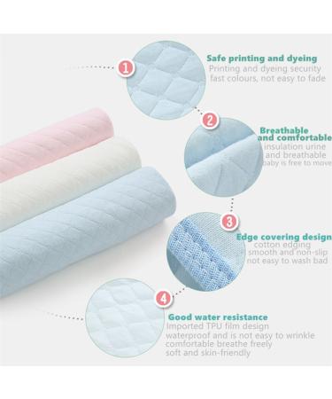 Alumuk Baby Infant Waterproof Mattress Pad - Ecological Cotton Washable & Reusable 3 Pack (70x120 cm) - Ideal for International Shipping - Buy Online on SooperMarket.com