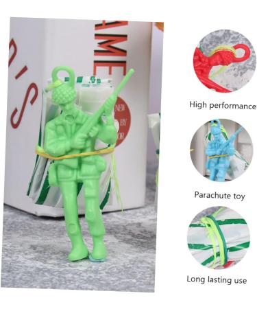 Vaguelly 90 STK Parachute Toys Set - Outdoor Fun for Kids | Mini-Soldier Parachute Playset | International Shipping Available - Buy Online on SooperMarket.com
