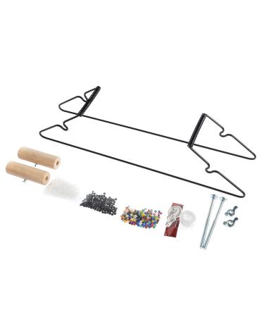 John Bead Bead Loom, Light-Weight Metal Kit for DIY Necklace, Bracelet, Weaving, Jewelry Making