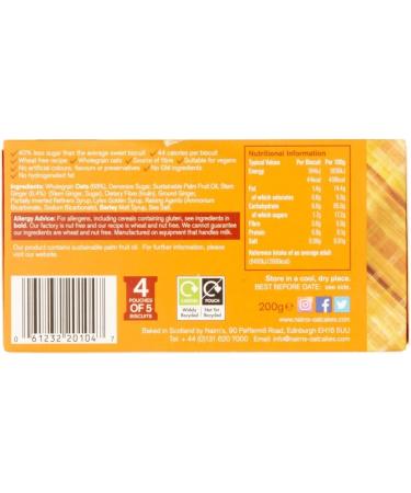 Nairn's Stem Ginger Oat Biscuits 200g - Buy Online on SooperMarket.com