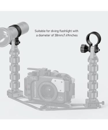Starbea 38mm Adjustable Diving Light Arm Mount Clip DH-10 | Ideal for Underwater Photography and Torch Holding - Buy Online on SooperMarket.com
