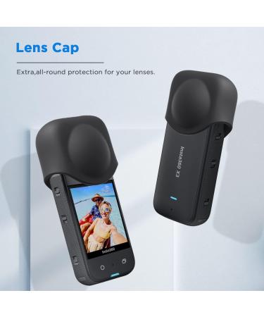 Cynova Insta360 X3 Lens Cap & Glass Protector Set - Silicone Case for Insta360 X3 Accessories - Buy Online on SooperMarket.com