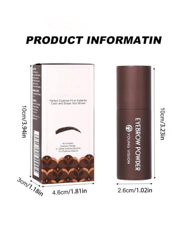 Shenrongtong Eyebrow Stamp & Shaping Kit - Waterproof Light Brown Eyebrow Template & Powder for Beginners - Buy Online on SooperMarket.com