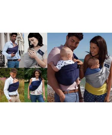 CUBY Baby Carrier Sling | Natural Cotton Adjustable Wrap for Newborn Comfort | Nursing Infant Toddler Carrier | Black Polka Dot - Buy Online on SooperMarket.com