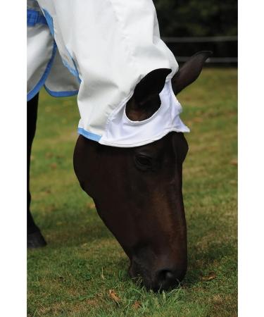 Weatherbeeta Sweet Itch Shield Combo Neck Fly Rug 7ft - White & Blue | Best Protection for Horses | International Shipping Available - Buy Online on SooperMarket.com