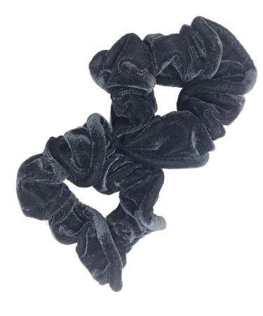 Bling Online Haargummis aus Samt elastisch Schwarz 2pieces