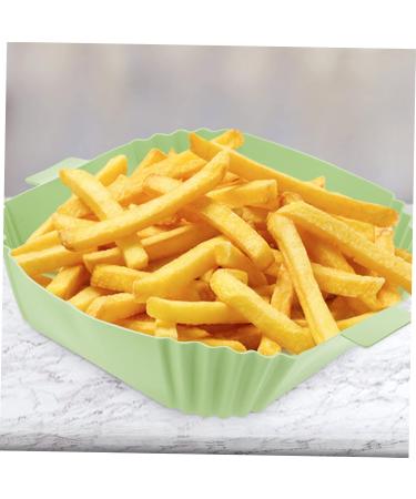 Cabilock Air Fryer Pan Air Fryer Silicone Liner Non-Stick Silicone Pot Reusable Square Cooking Pot Green 24X19.5X5CM - Buy Online on SooperMarket.com