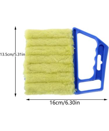 Cleaner Cloth Brushes Louver Curtain Cleaning Brush Vent Blinds Car Window Groove Shutter Duster Air Conditioner Cleaning Tool 1pc Green - Buy Online on SooperMarket.com