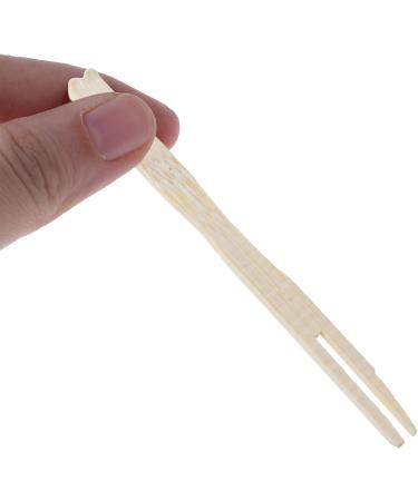 JSGHGDF 100Pcs Wooden Fruit Fork Pick Dessert Forks Tableware - Buy Online on SooperMarket.com