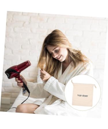 Mikinona 2pcs Hair Dryer Storage Bag Hair Dryer Holiday Travel Bathroom Hairdryers Travel Pouch Beige Fabric - Buy Online on SooperMarket.com