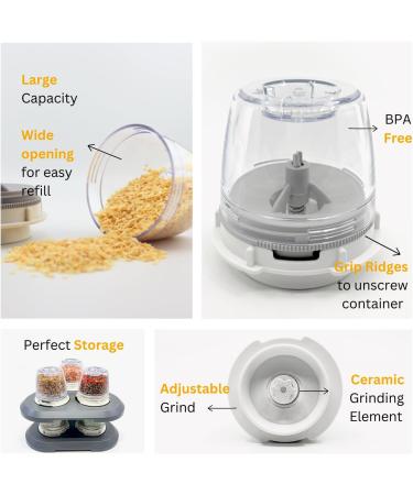 FinaMill Interchangeable Spice Pod: FinaPod PRO Plus - Grinds Salt, Pepper, and More - Buy Online on SooperMarket.com
