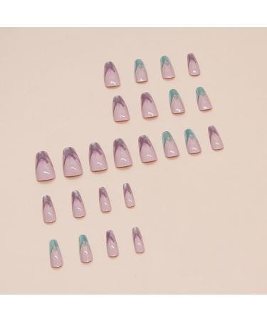 Press on Nails for Women | Colorful Press on False Nails User Friendly Fake Nails Set Cute Women False Nails for Holiday Dates Birthday Parties - Buy Online on SooperMarket.com